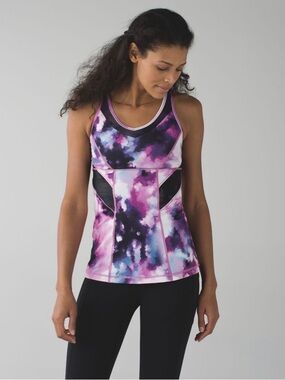 Lululemon Strap It Like It’s Hot Tank in Blooming Pixie, size 8